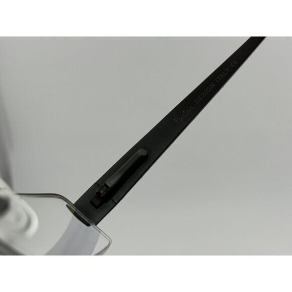 Fusion - 50-19-135 F196 COL. 3 Black Striped Rectangle Glasses Frames - Picture 3 of 8